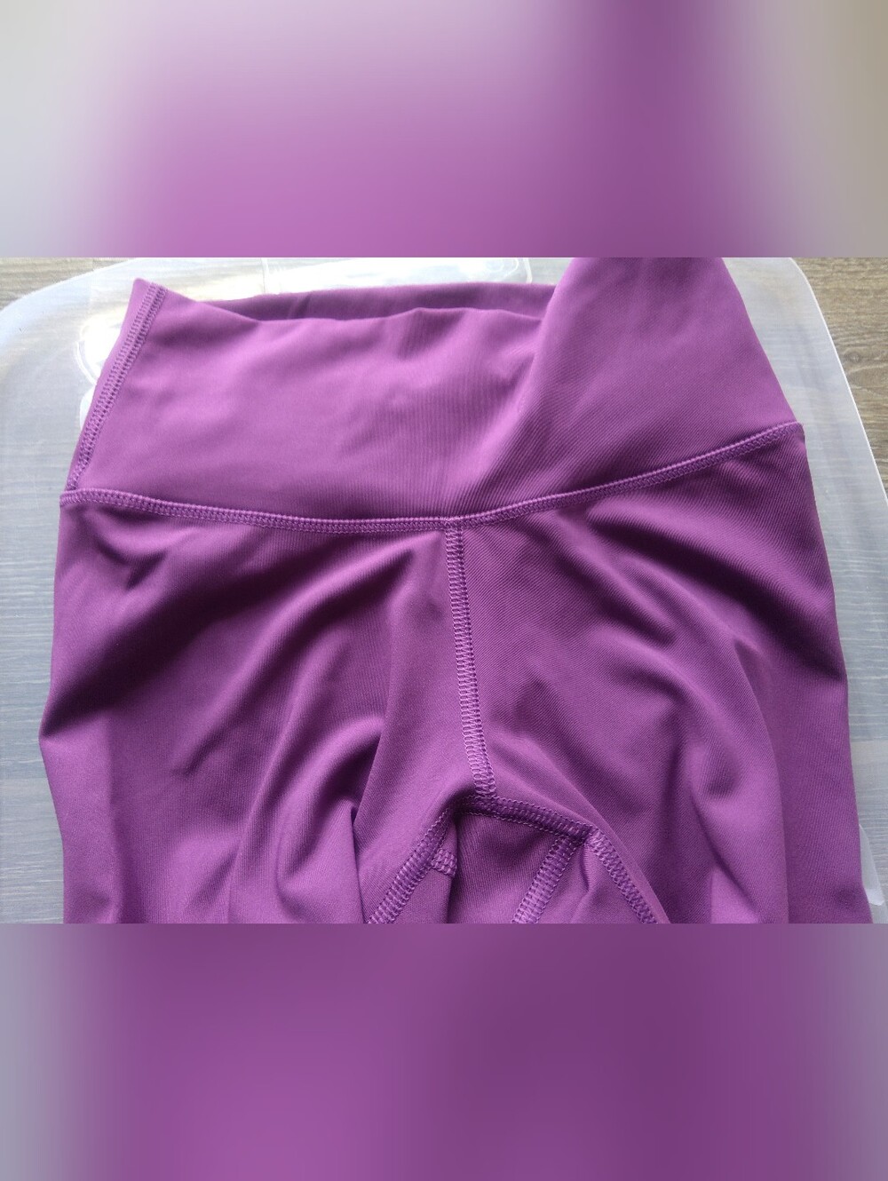 Unworn Purple and Grey leggings - Picture 5 of 6